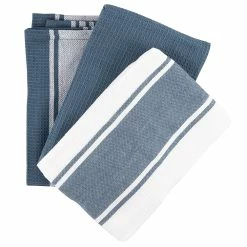 Scullery Pura Tea Towel Set Of 3 Grey