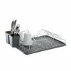 Scullery Pura II Low Dish Rack & Mat Grey -Cheap Kitchen Cleaning Store HIM 1041848