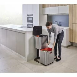 Joseph Joseph Totem Max Waste Separation Unit 60L Stainless Steel 11 Joseph Joseph Totem Max Waste Separation Unit 60L Stainless Steel -Cheap Kitchen Cleaning Store JOS 30060 5