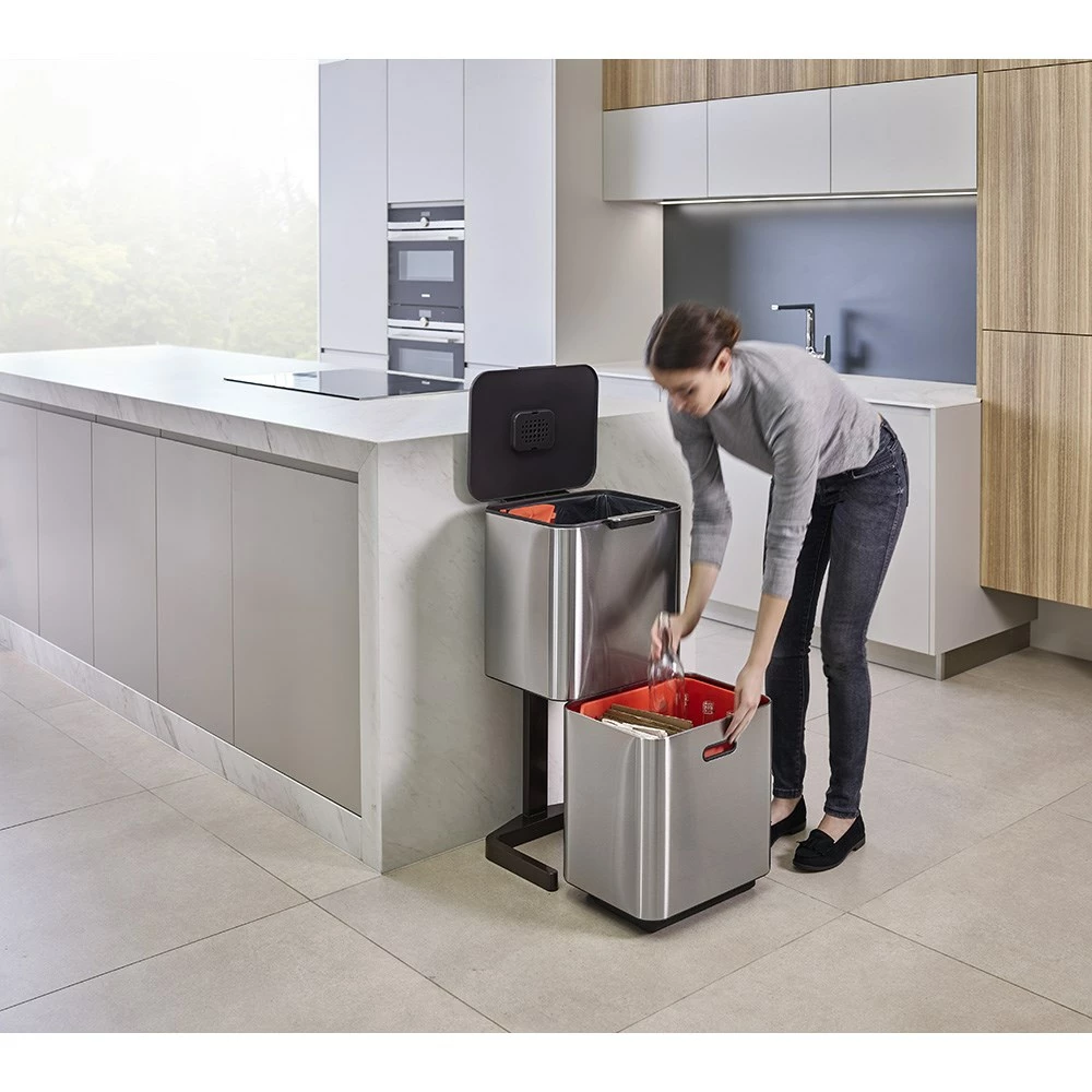 Joseph Joseph Totem Max Waste Separation Unit 60L Stainless Steel 7 Joseph Joseph Totem Max Waste Separation Unit 60L Stainless Steel - Image 5