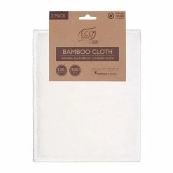 White Magic Eco Basics Bamboo Dish Cloth Pack Of 3 White