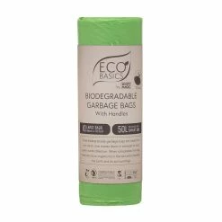 Eco Basics 10 Piece Biodegradable Garbage Bags Set Small 50L