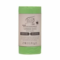 Eco Basics 20 Piece Biodegradable Garbage Bags Set Small 12L