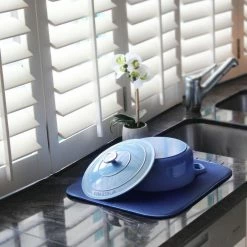 White Magic Eco Cloth Dish Drying Mat Denim Blue -Cheap Kitchen Cleaning Store JTY WMMFDMD 3