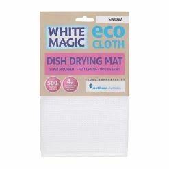 White Magic Eco Cloth Dish Drying Mat Snow White