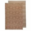 Ladelle Splice Set Of 2 Kitchen Towels Ginger -Cheap Kitchen Cleaning Store LAD 33547