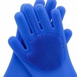 Scruba-Dub Antibacterial Silicone Cleaning Gloves Cobalt Blue 7 Scruba-Dub Antibacterial Silicone Cleaning Gloves Cobalt Blue -Cheap Kitchen Cleaning Store PCP 1032182 3