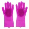 Scruba-Dub Antibacterial Silicone Cleaning Gloves Fuschia Pink -Cheap Kitchen Cleaning Store PCP 1032184