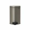 Brabantia NewICON 12L Pedal Bin Platinum -Cheap Kitchen Cleaning Store SAH 01812