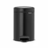 Brabantia NewICON Pedal Bin 3L Matt Black -Cheap Kitchen Cleaning Store SAH 01885