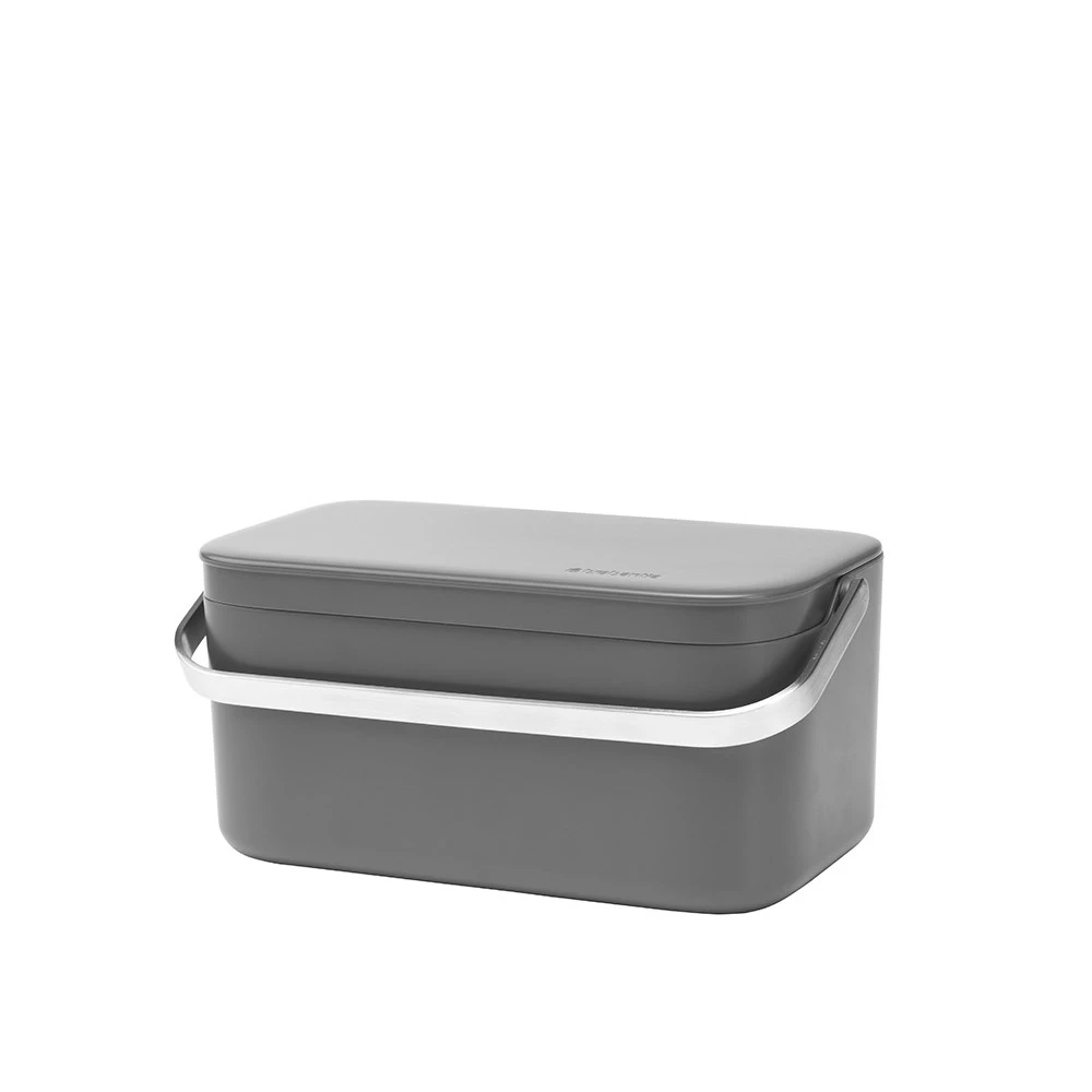 Brabantia Food Waste Caddy Dark Grey 3 Brabantia Food Waste Caddy Dark Grey