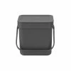 Brabantia Sort & Go Waste Bin 3L Grey 1 Brabantia Sort & Go Waste Bin 3L Grey -Cheap Kitchen Cleaning Store SAH 02015