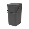 Brabantia Sort & Go Waste Bin 16L Grey -Cheap Kitchen Cleaning Store SAH 06364