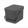 Brabantia Sort & Go Waste Bin 6L Grey