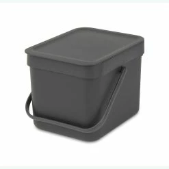 Brabantia Sort & Go Waste Bin 6L Grey